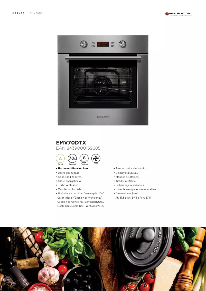 Página nº 1 - Ficha técnica EAS Electric EMV70DTX