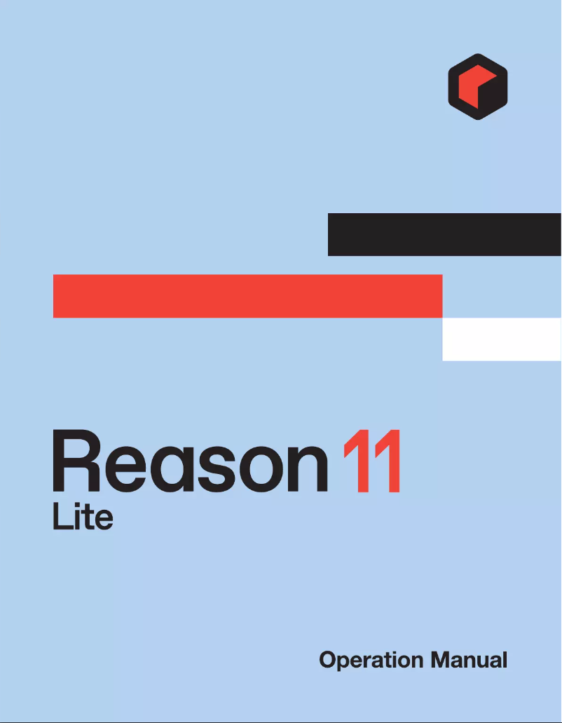 Imagen de la primera página del manual del dispositivo Reason Lite 11.3
