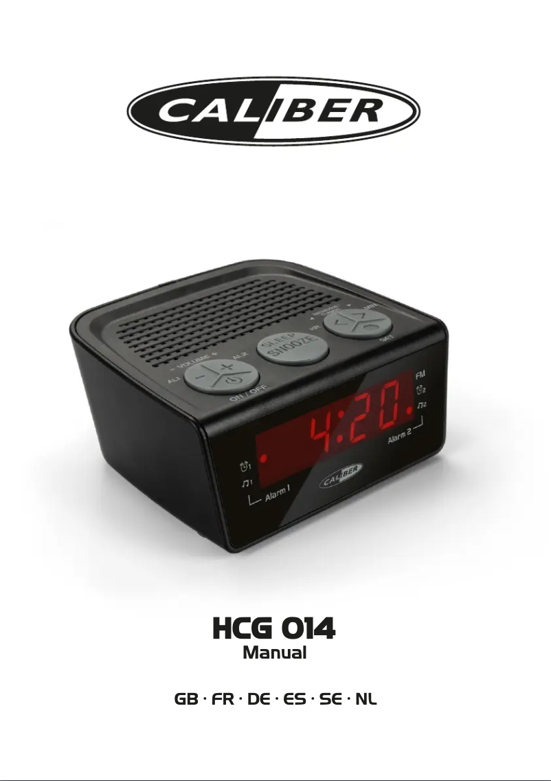 Página 1 del manual Manual de usuario Caliber HCG 014
