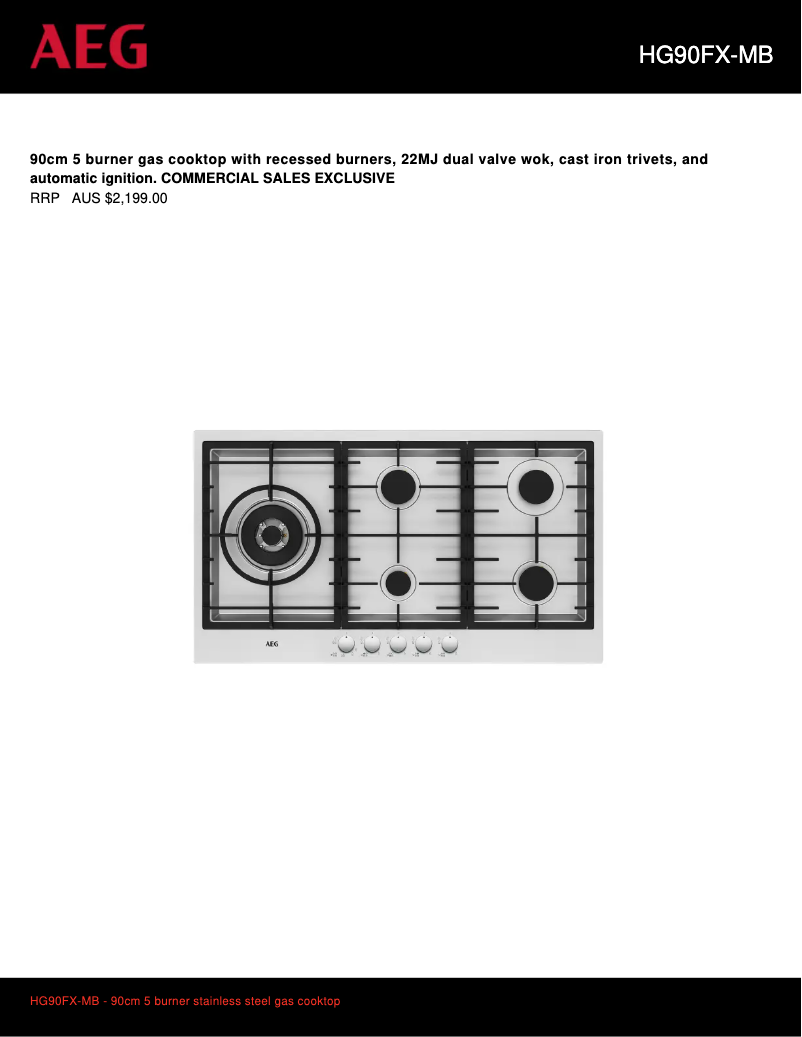 Imagen de la primera página del manual del dispositivo HG90FX-MB
