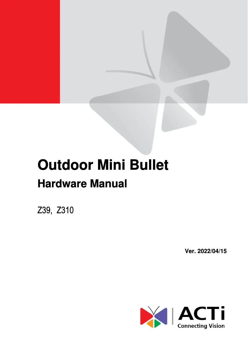 Imagen de la primera página del manual del dispositivo Z310