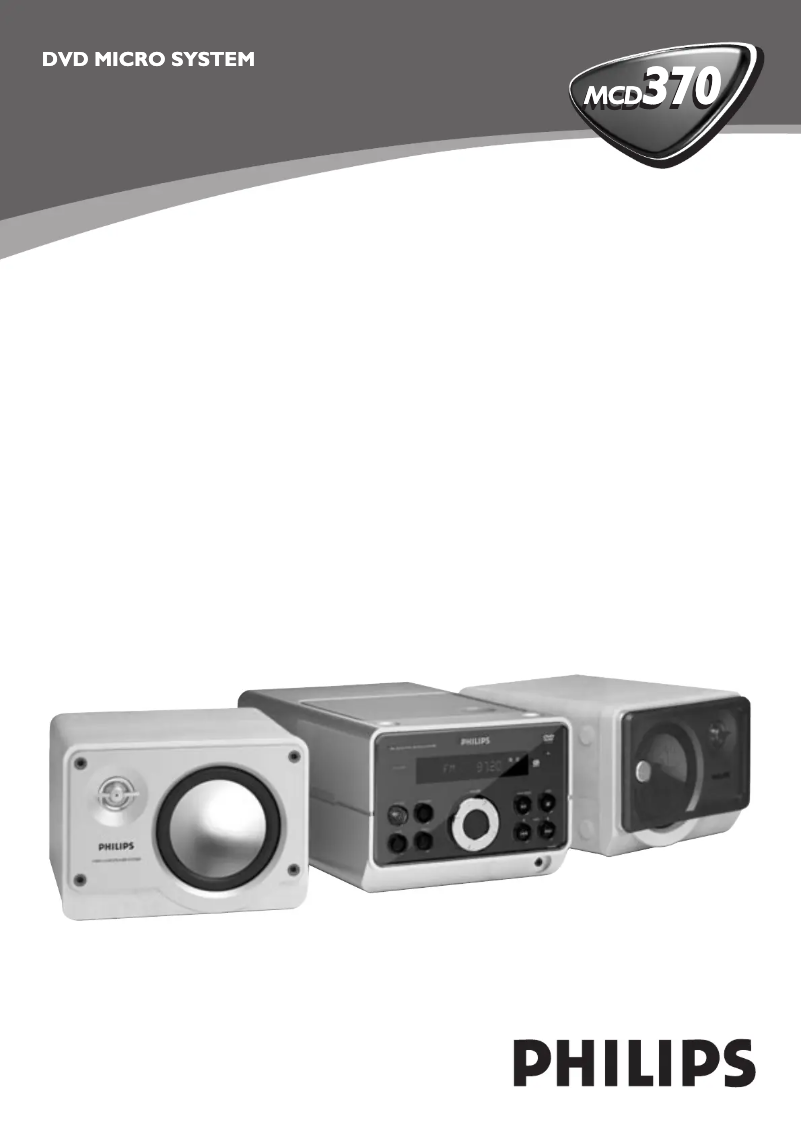 Imagen de la primera página del manual del dispositivo MC-D370