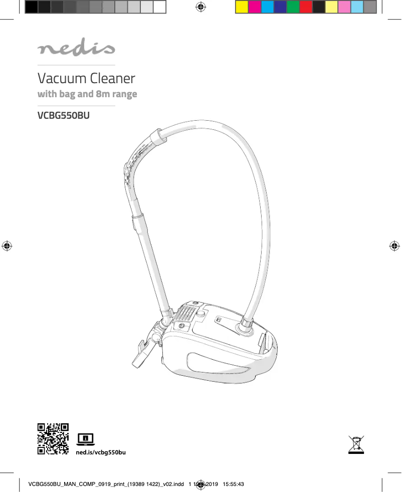 Página 1 del manual Manual de usuario Nedis VCBG550BU