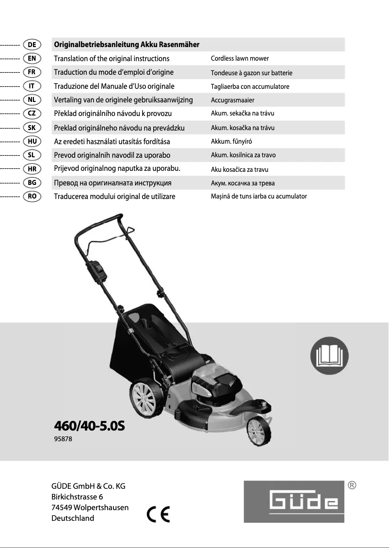 Página 1 del manual Manual de usuario Güde Trike 460/40-5.0 S