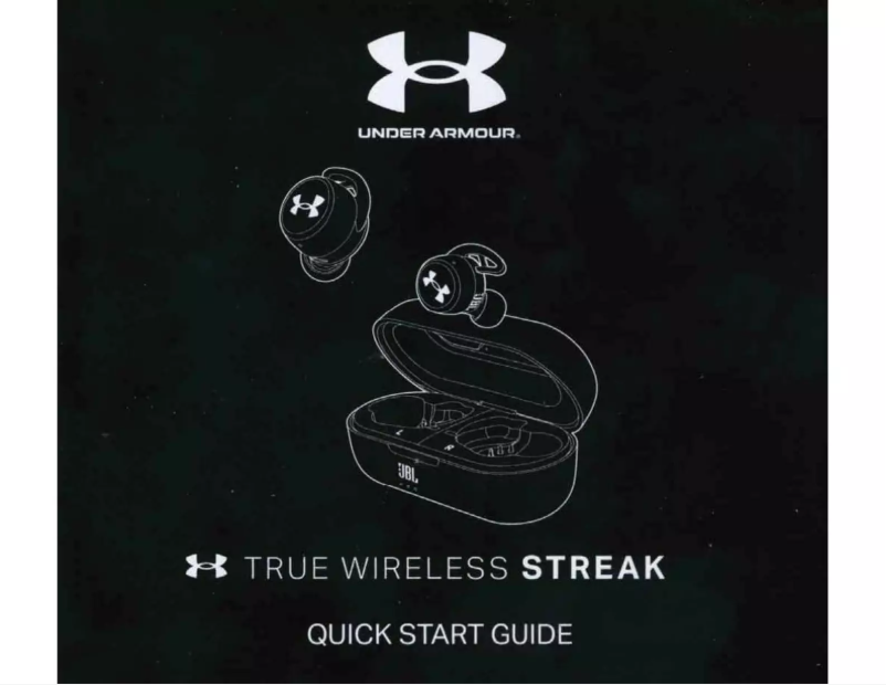 Imagen de la primera página del manual del dispositivo Under Armour True Wireless Streak