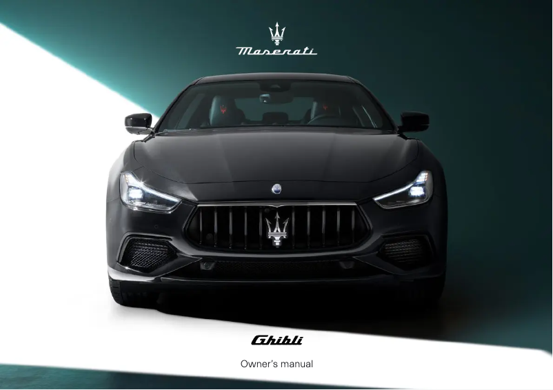 Página nº 1 - Manual de usuario Maserati Ghibli (2023)