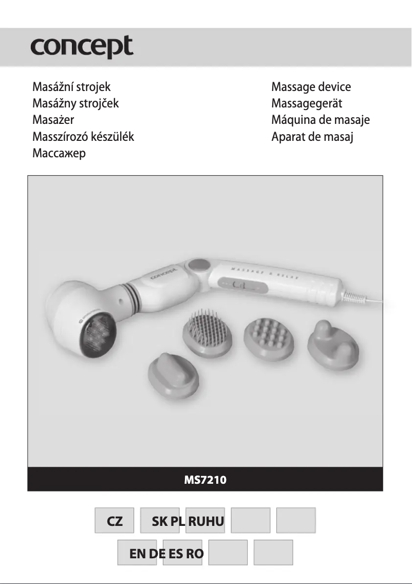 Imagen de la primera página del manual del dispositivo MS-7210