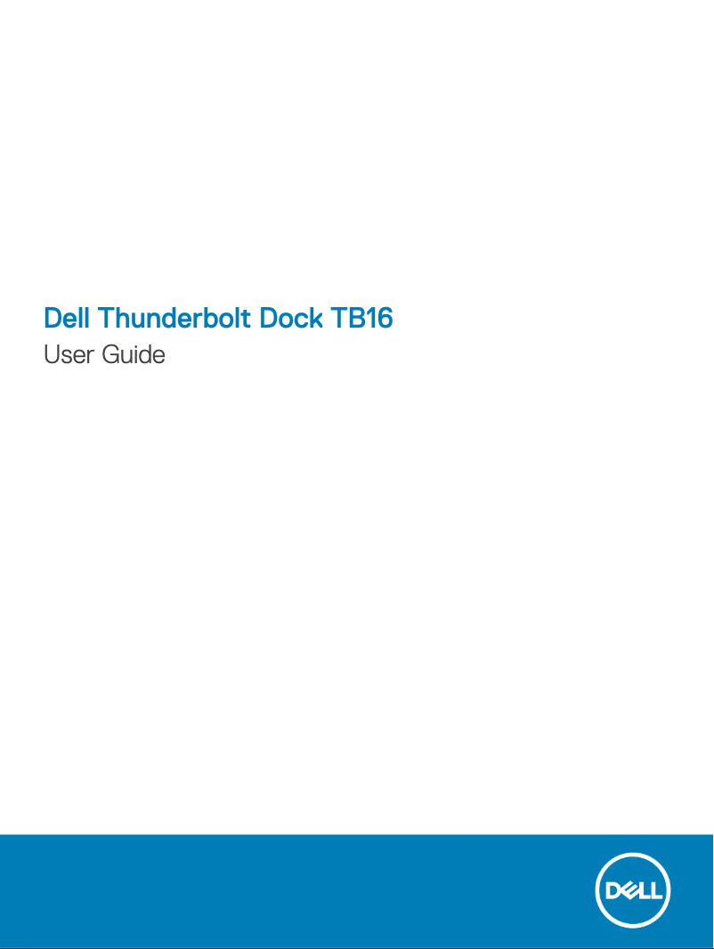 Imagen de la primera página del manual del dispositivo Thunderbolt Dock TB16