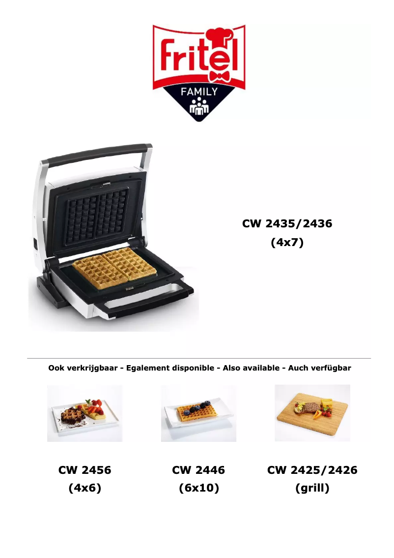 Imagen de la primera página del manual del dispositivo CW 2426