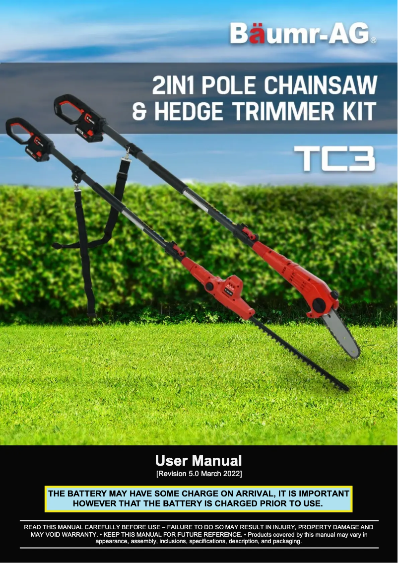 Imagen de la primera página del manual del dispositivo HT3 & PS3