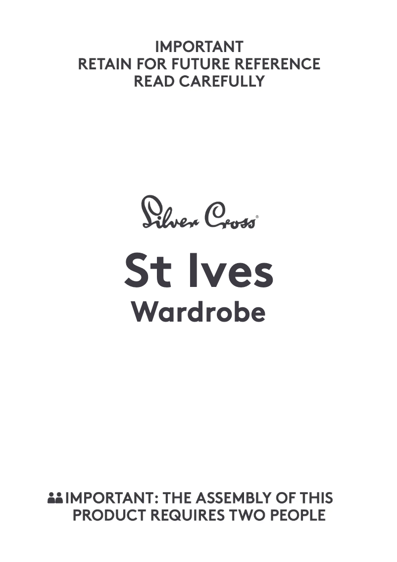 Página 1 del manual Manual de usuario Silver Cross St Ives Wardrobe