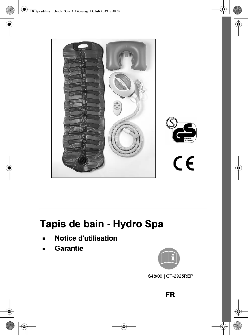 Imagen de la primera página del manual del dispositivo GT-2925REP