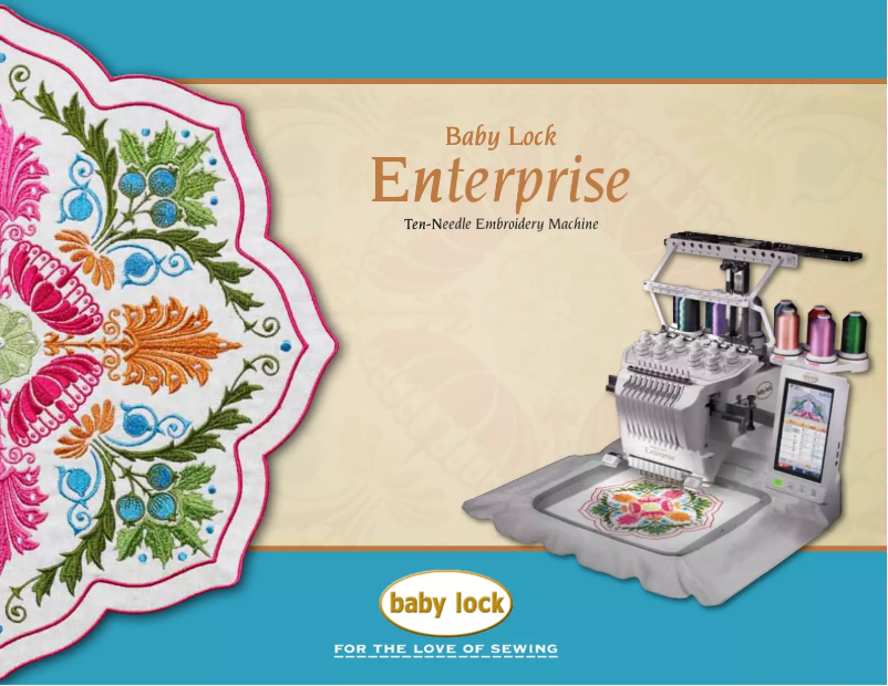 Página 1 del manual Ficha técnica Baby Lock Enterprise