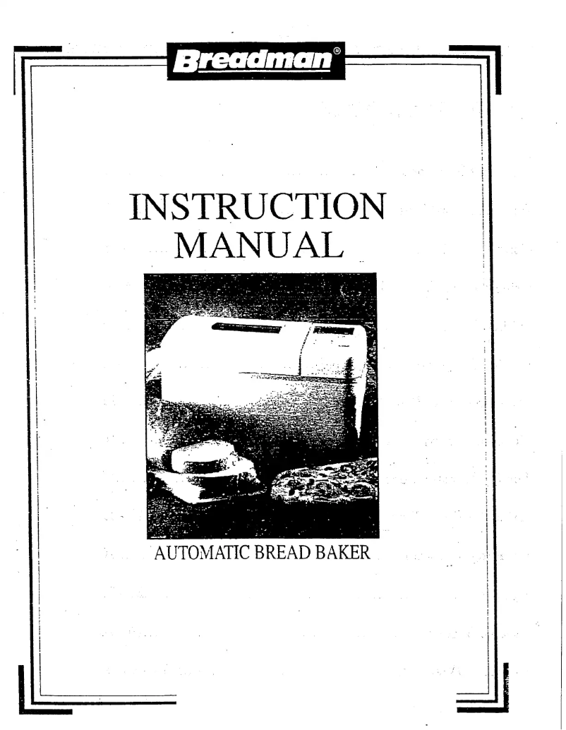 Página 1 del manual Manual de usuario Breadman TR810