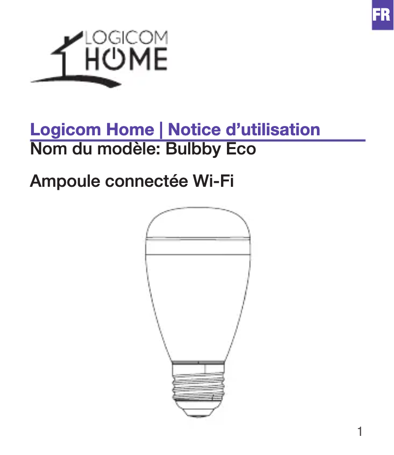 Imagen de la primera página del manual del dispositivo Bulbby Eco