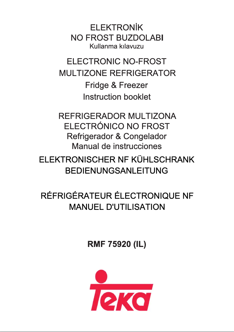 Imagen de la primera página del manual del dispositivo RMF 75920
