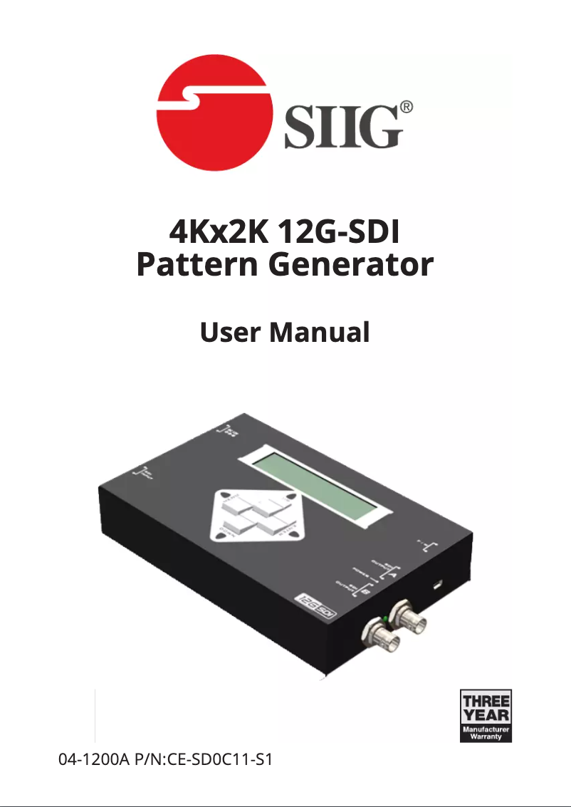 Página 1 del manual Manual de usuario Siig CE-SD0C11-S1