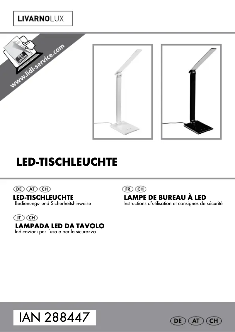 Imagen de la primera página del manual del dispositivo IAN 288447