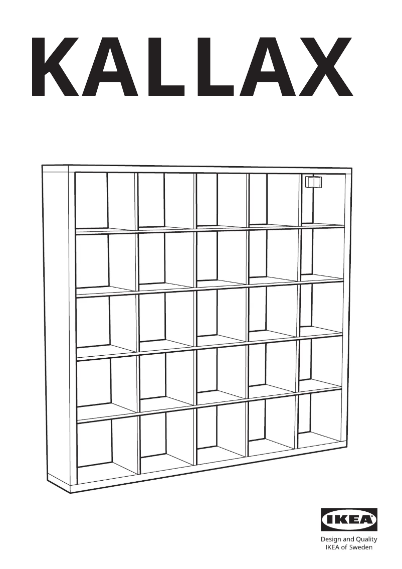 Página 1 del manual Manual de usuario Ikea KALLAX 703.015.37