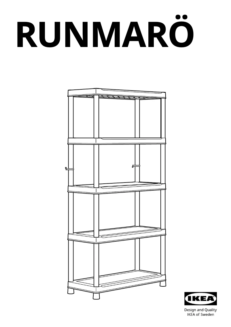 Página 1 del manual Manual de usuario Ikea RUNMARÖ 805.513.14