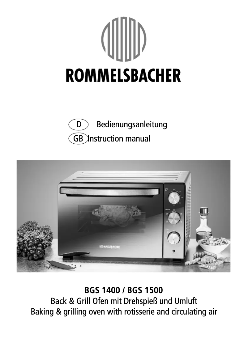 Imagen de la primera página del manual del dispositivo BGS 1400