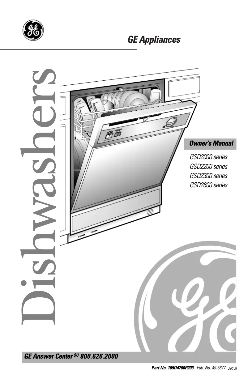 Página 1 del manual Manual de uso y mantenimiento GE GSD2200FAD