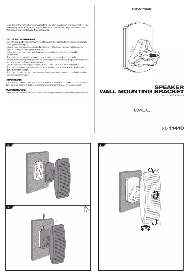 Imagen de la primera página del manual del dispositivo 11410