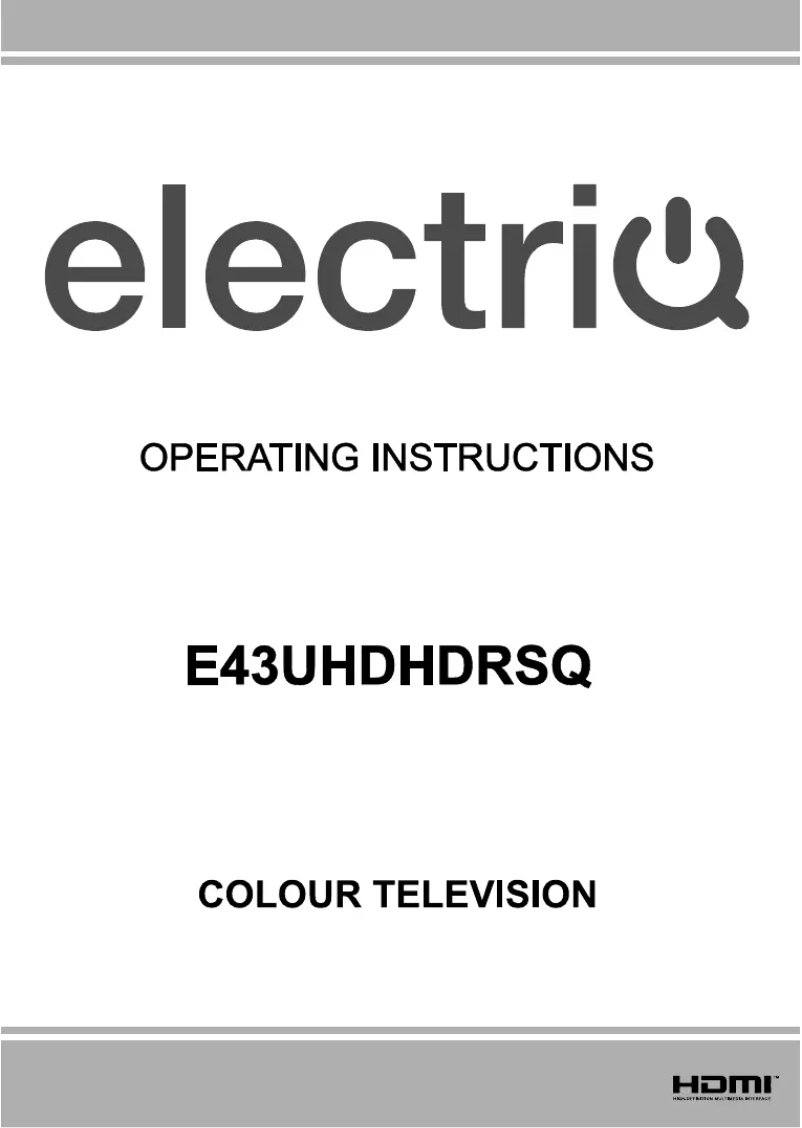 Página 1 del manual Manual de usuario ElectriQ E43UHDHDRSQ