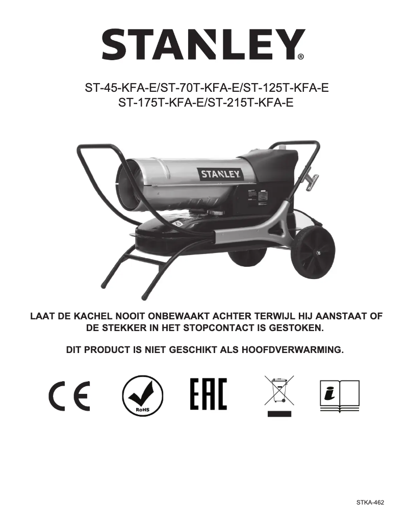 Página 1 del manual Manual de usuario Stanley ST-70T-KFA-E