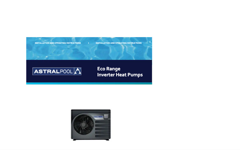 Página 1 del manual Manual de usuario AstralPool Eco Inverter 9kW