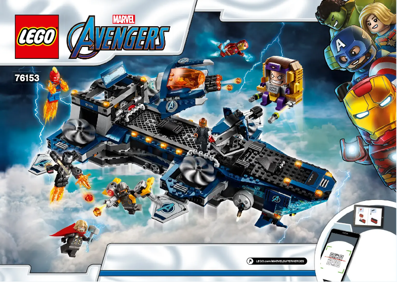 Página 1 del manual Manual de usuario Lego Marvel Avengers 76153