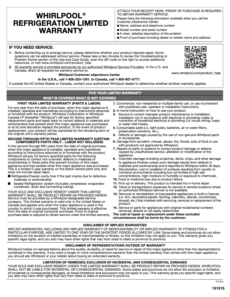 Imagen de la primera página del manual del dispositivo WUW35X15DS