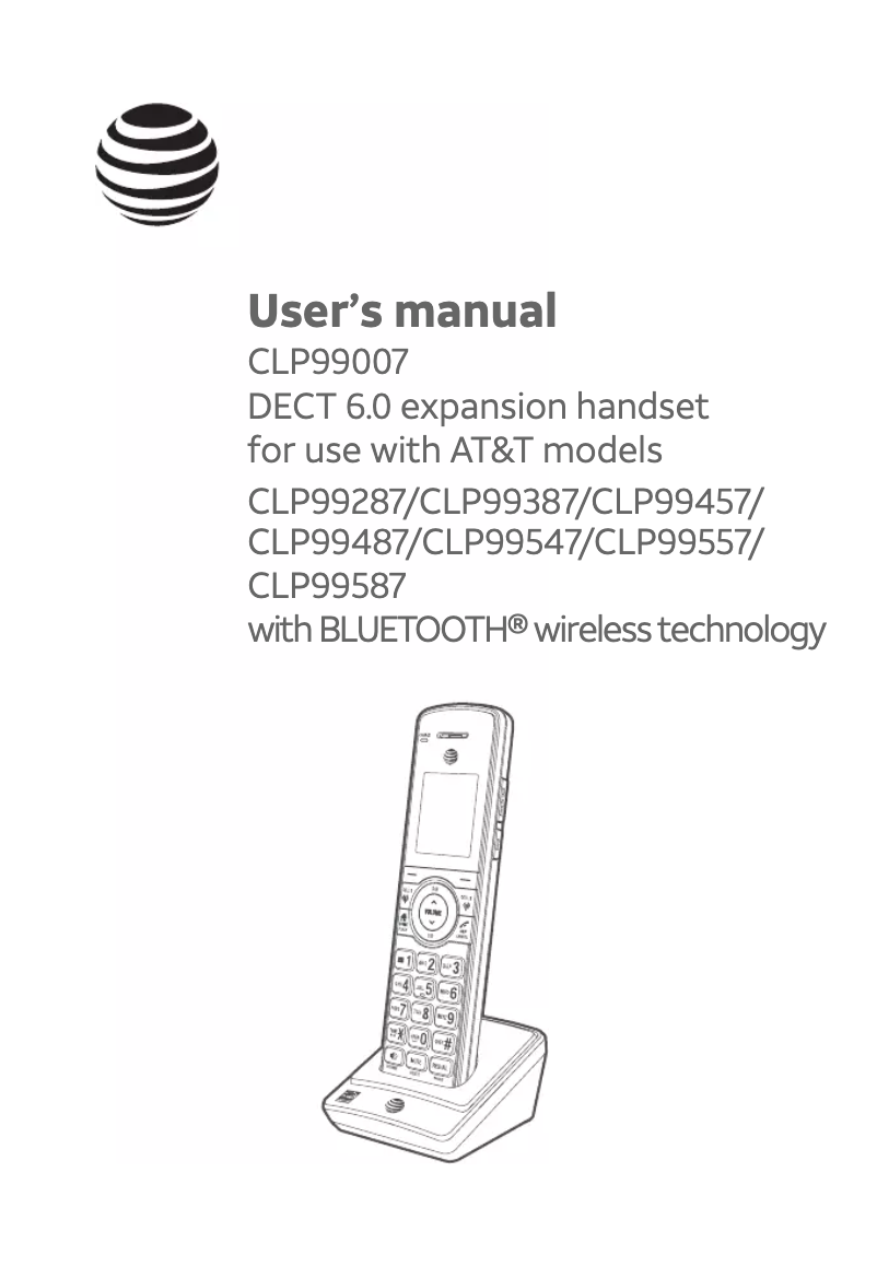 Página 1 del manual Manual de usuario AT&T CLP99007