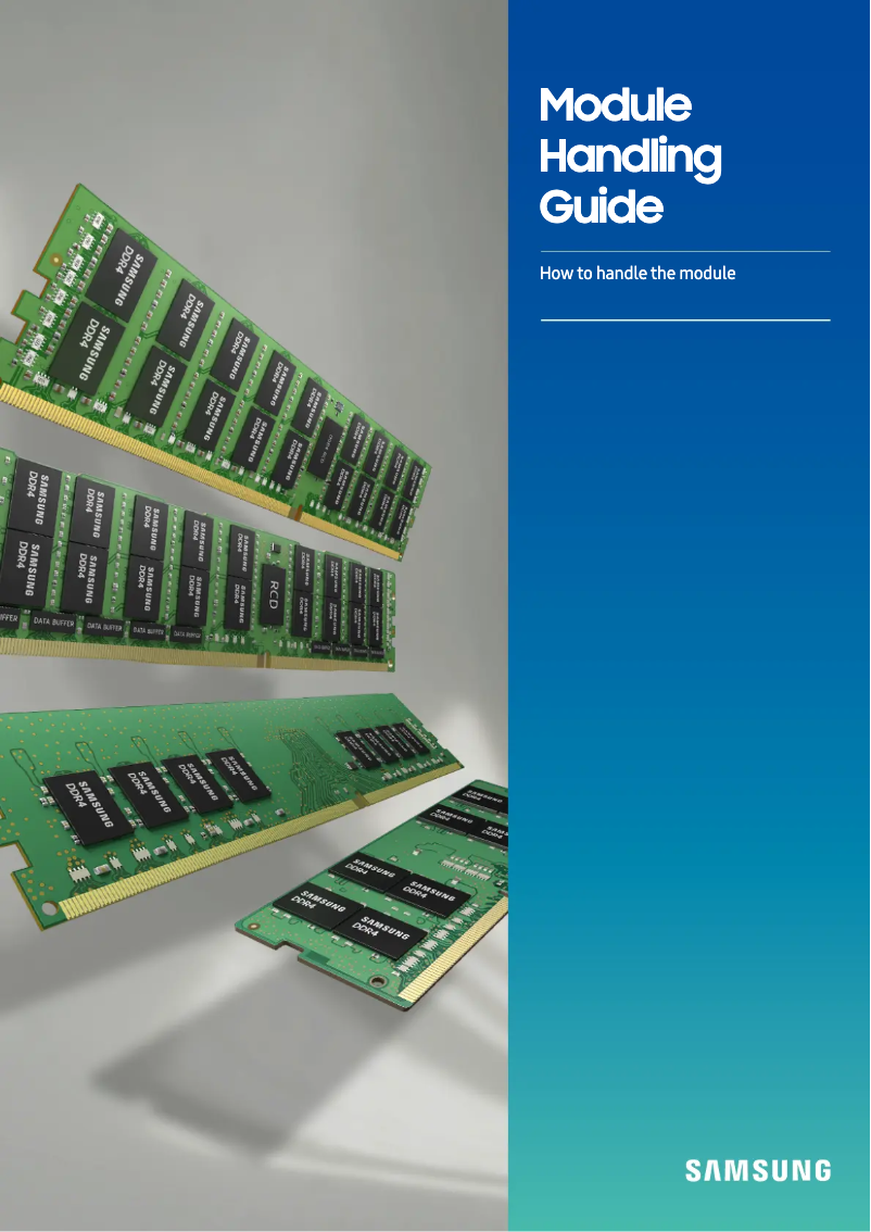 Imagen de la primera página del manual del dispositivo M393A2K40DB3-CWE