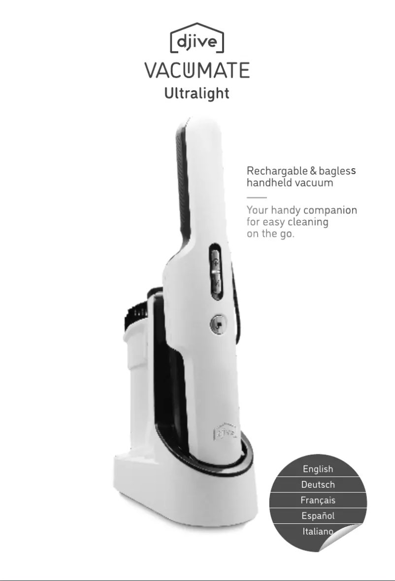Página 1 del manual Manual de usuario Djive Vacumate Ultralight