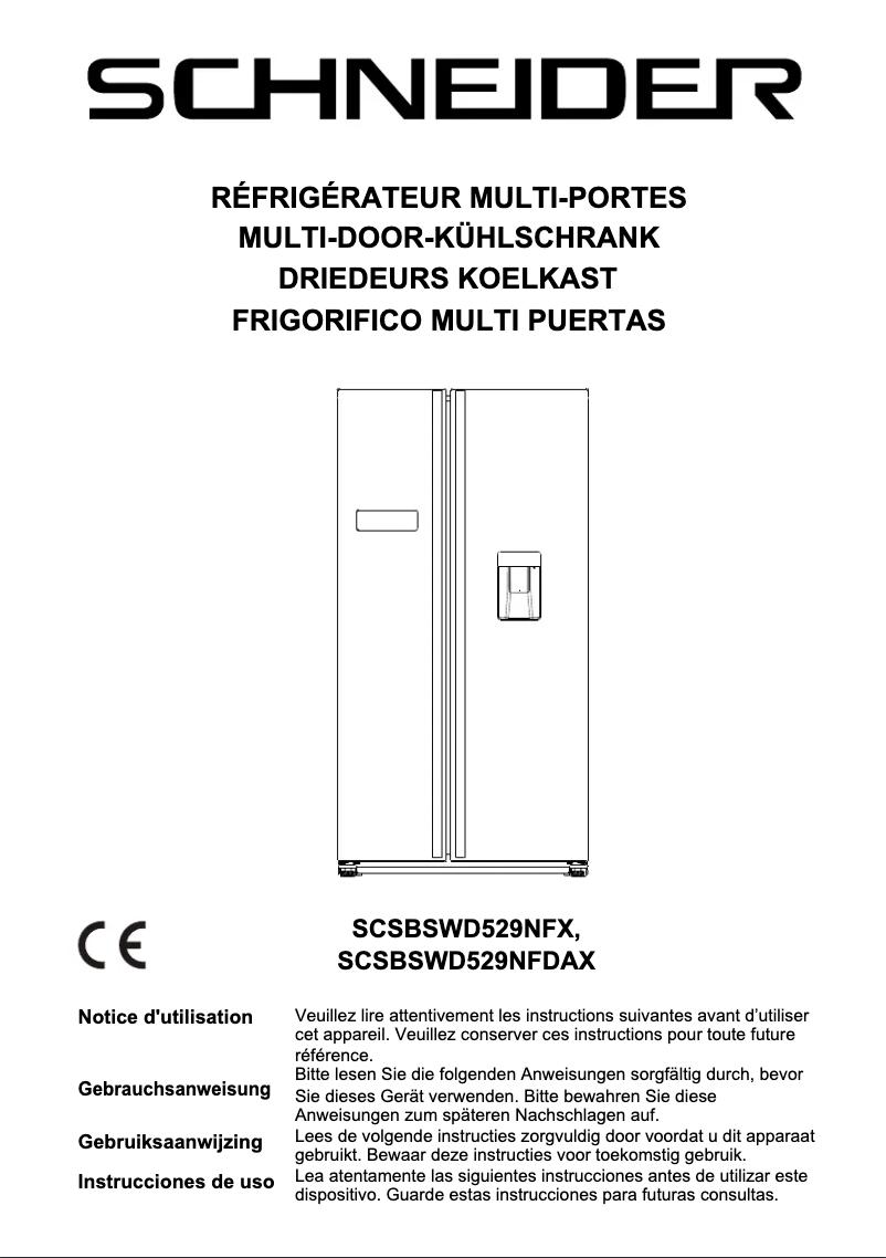 Imagen de la primera página del manual del dispositivo SCSBSWD529NFX