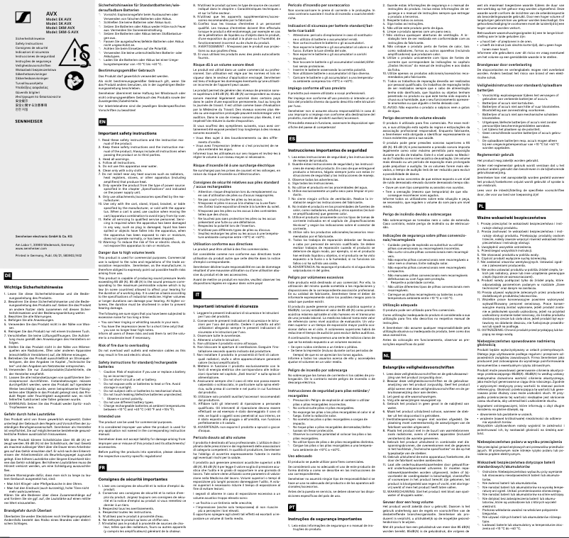 Imagen de la primera página del manual del dispositivo AVX-835