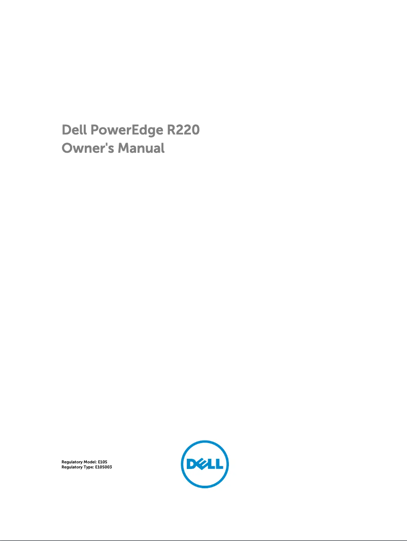 Página nº 1 - Manual de usuario Dell PowerEdge R220