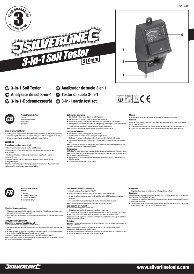 Imagen de la primera página del manual del dispositivo 361447