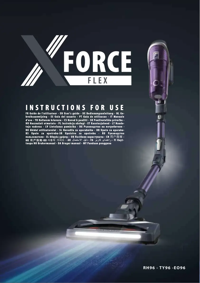 Página nº 1 - Manual de usuario Rowenta X-Force Flex 8.60 RH9638