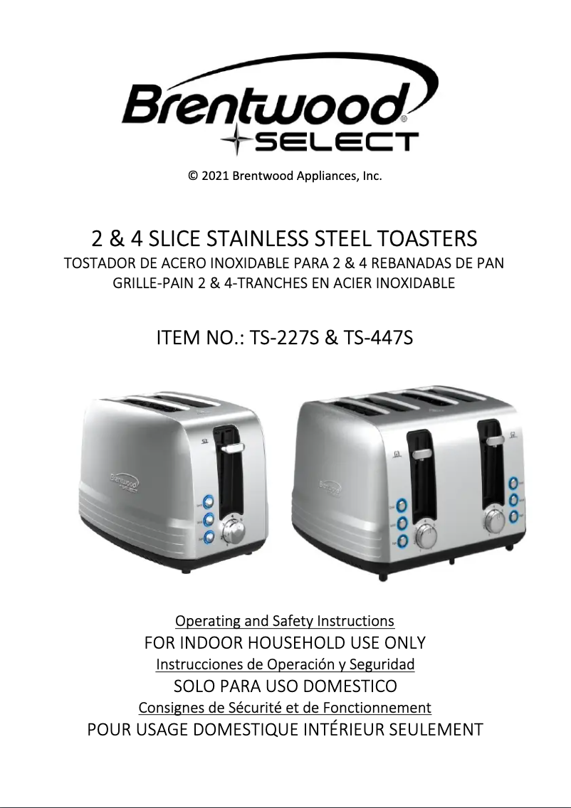 Imagen de la primera página del manual del dispositivo TS-227S