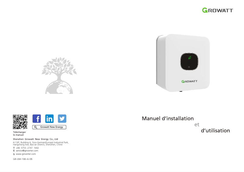 Página 1 del manual Manual de usuario Growatt MIC 750-3300TL-X