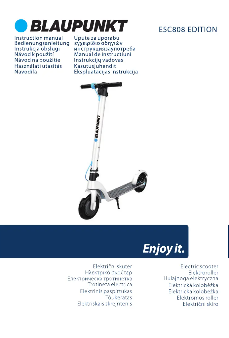 Página 1 del manual Manual de usuario Blaupunkt ESC808 Edition