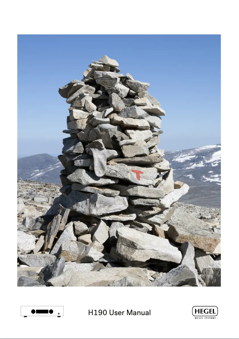 Imagen de la primera página del manual del dispositivo H190