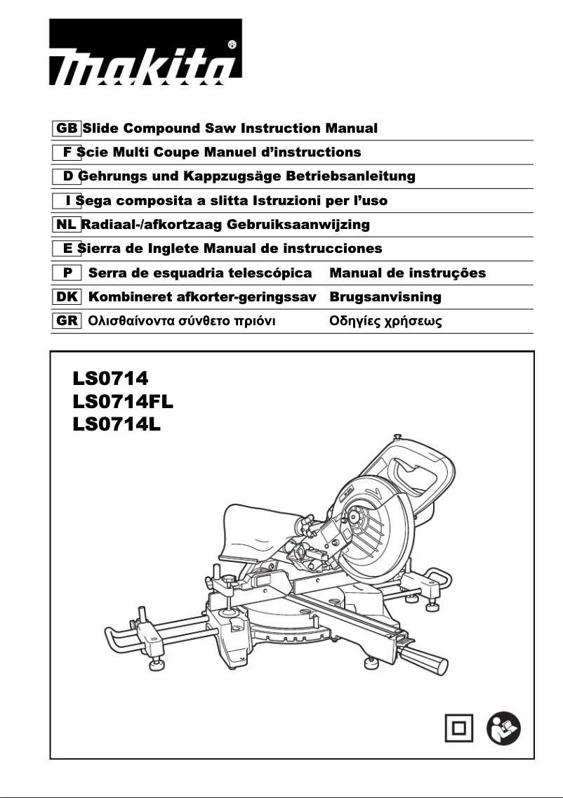 Página 1 del manual Manual de usuario Makita LS0714FLBN
