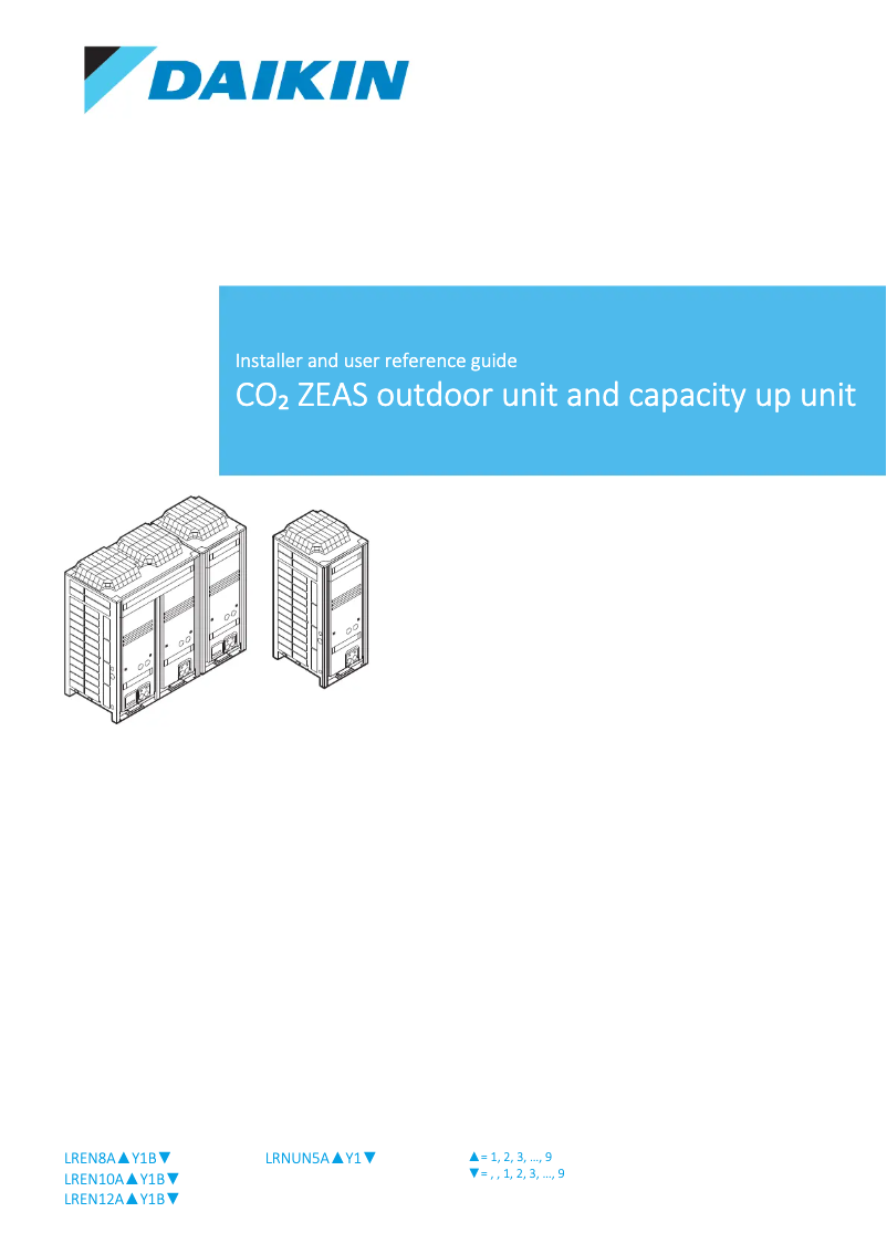 Página 1 del manual Manual de usuario Daikin LRNUN5A7Y1