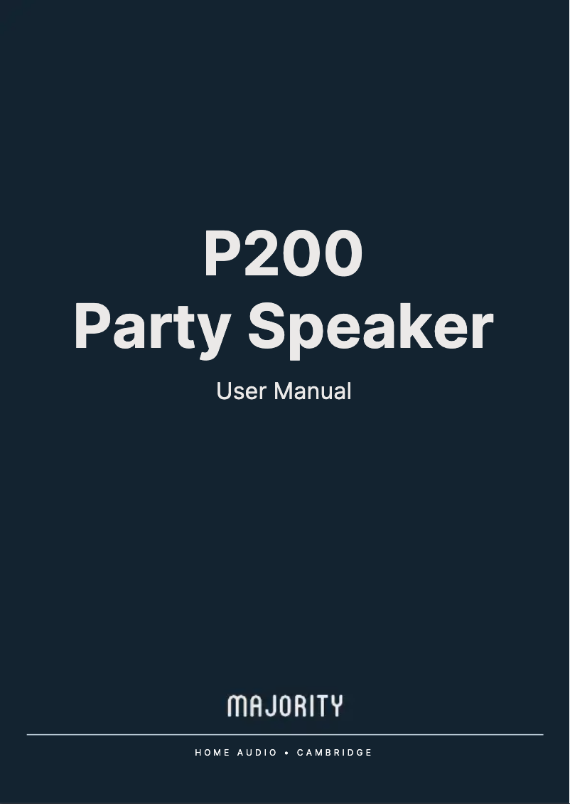 Imagen de la primera página del manual del dispositivo P200