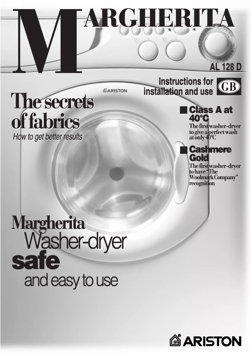 Imagen de la primera página del manual del dispositivo Al 128 d margherita