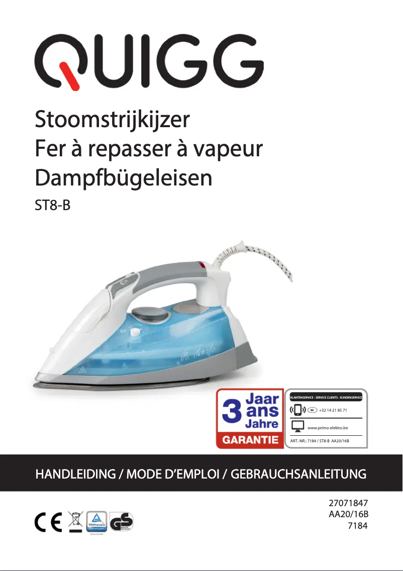 Página 1 del manual Manual de usuario Primo ST8