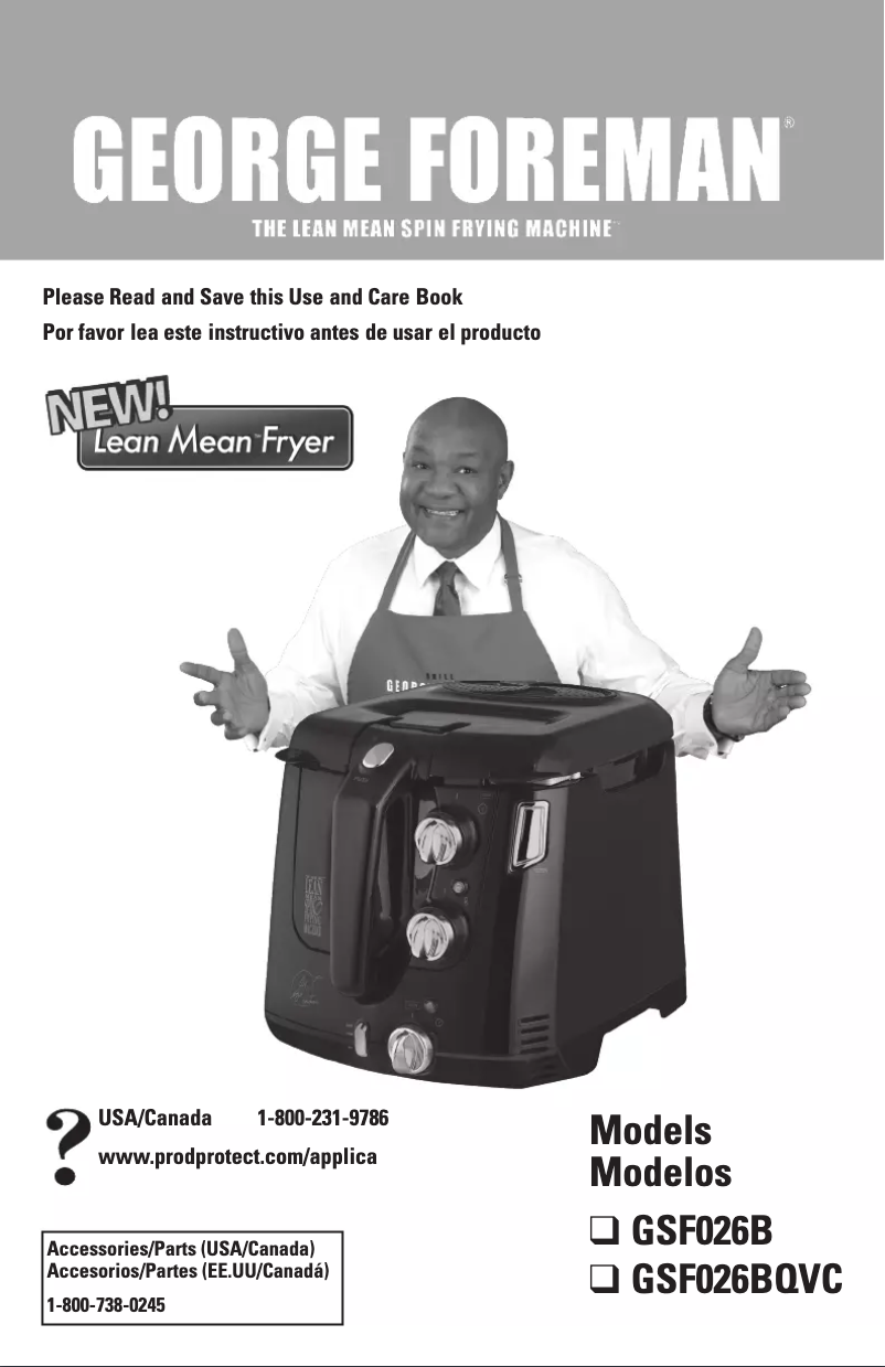 Página 1 del manual Manual de usuario George Foreman GSF026BQVC